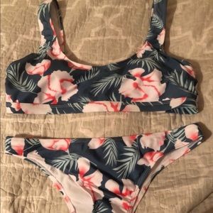 Floral bathing suit